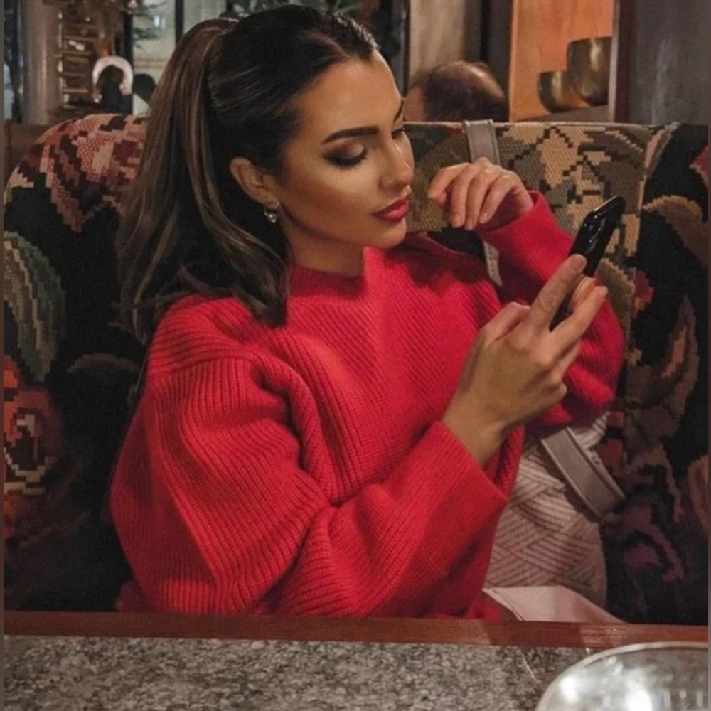 Zara  Red  Sweater